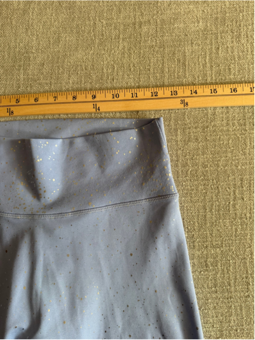 Buff Bunny rainwater blue periwinkle/silver dazzle high-rise leggings medium - Picture 5 of 8